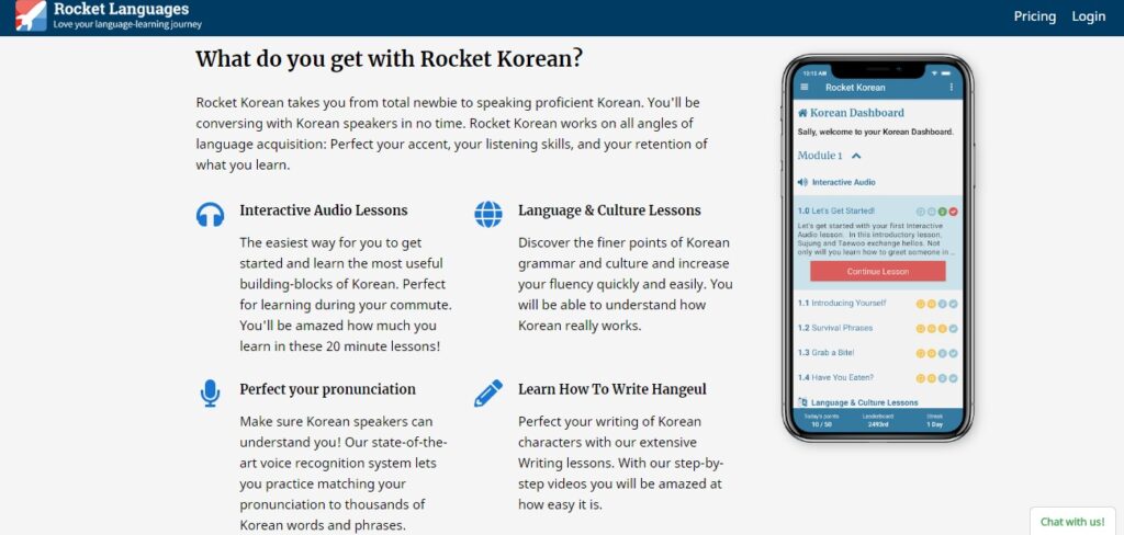 cursos online de coreano pagos