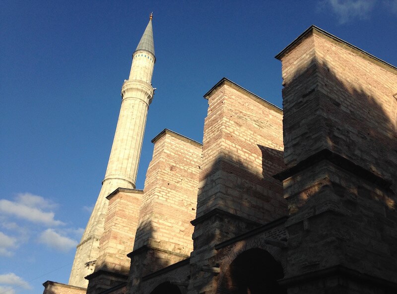Minarete na Hagia Sophia