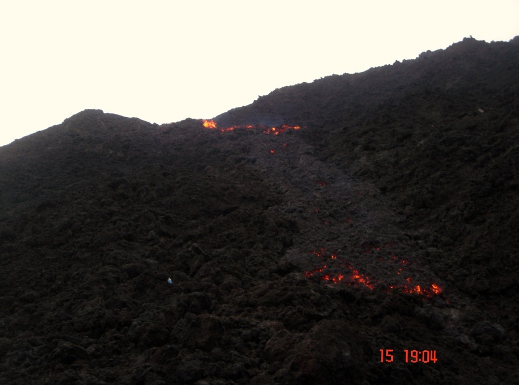 Lava de volcano Guatemala