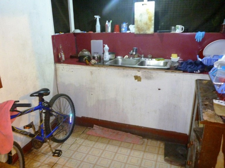 Cozinha suja em Palau