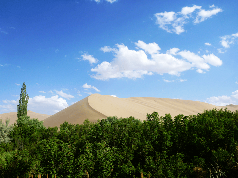 Dunhuang dunas de areia China