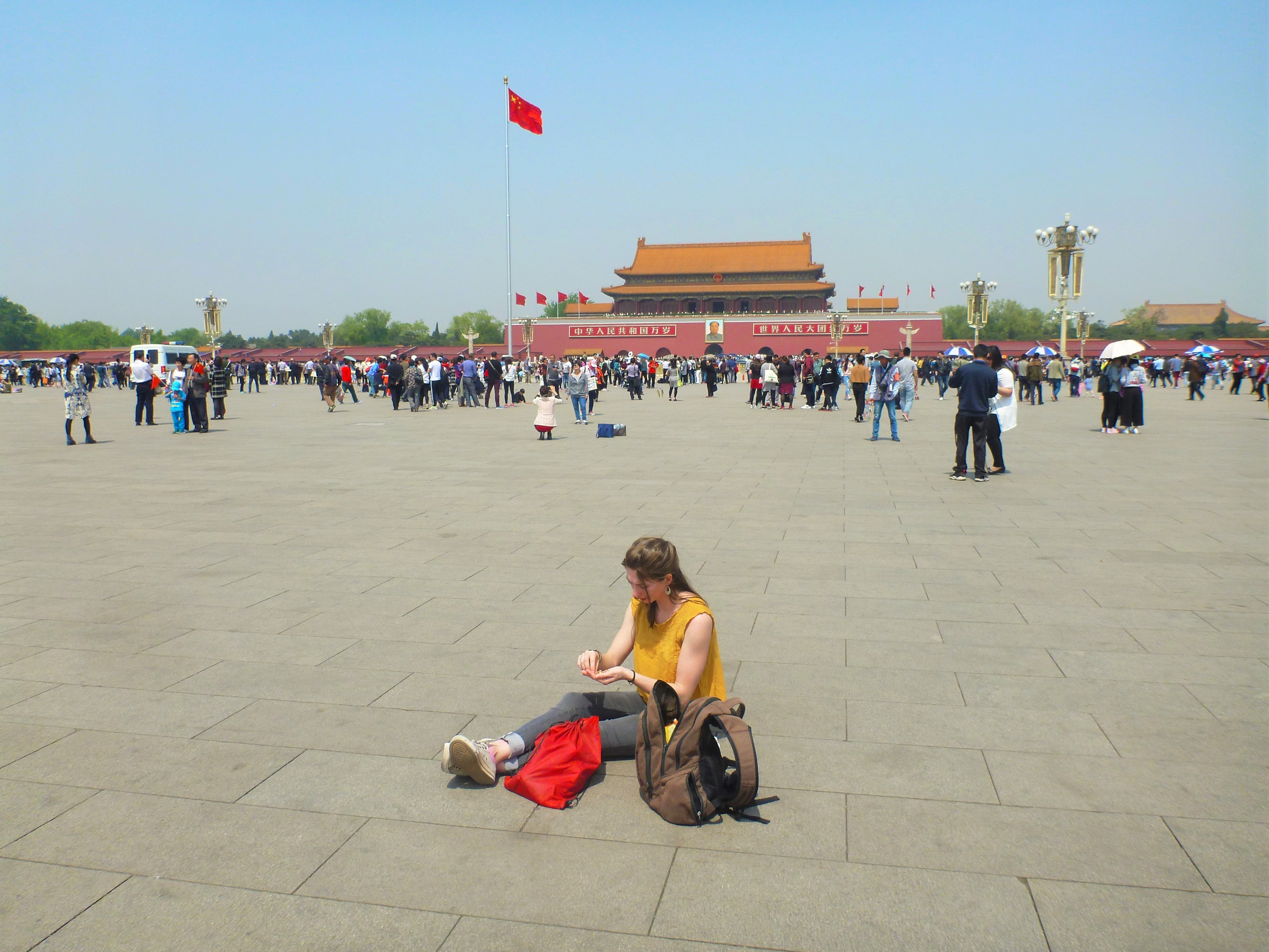 Praça da Paz Celestial (Tiannamen Square) na China