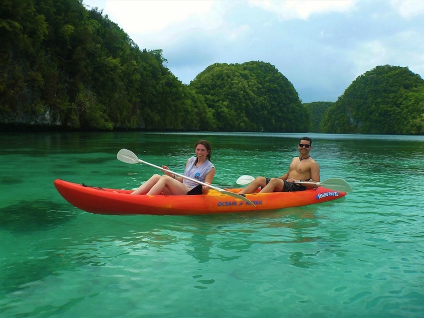 Kayaking na Rock Island Palau