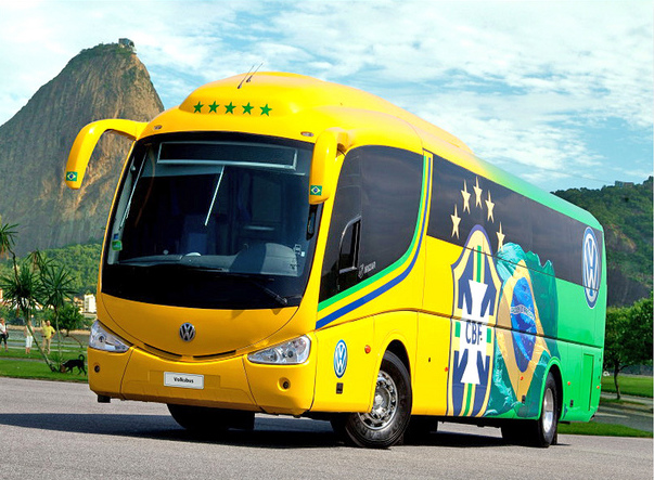 Brazil Football Team Bus