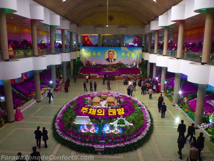 exposição de flores do aniversário de Kim il-Sung Coreia do Norte