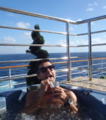 bebendo da Jacuzzi