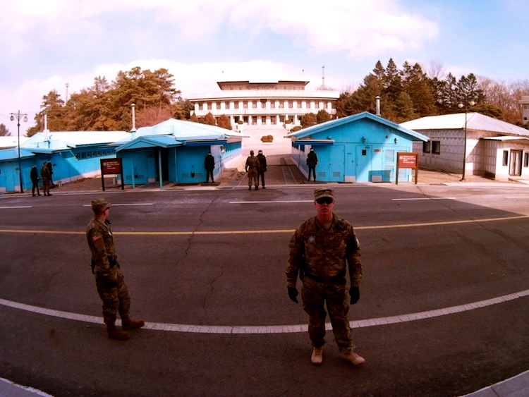 American soldiers at the DMZ
