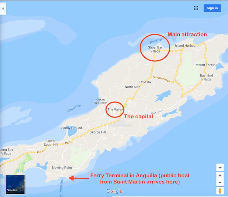 Como ir de Saint Martin para Anguilla mapa 4