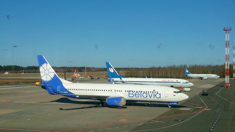Avião Belavia Bielorrússia