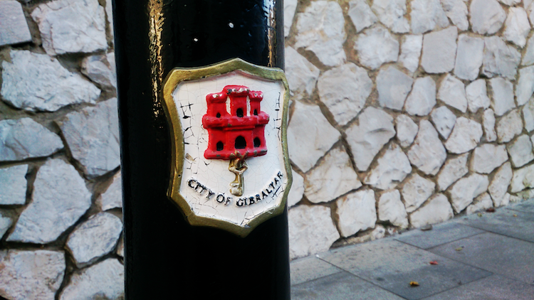 Cidade de Gibraltar placa