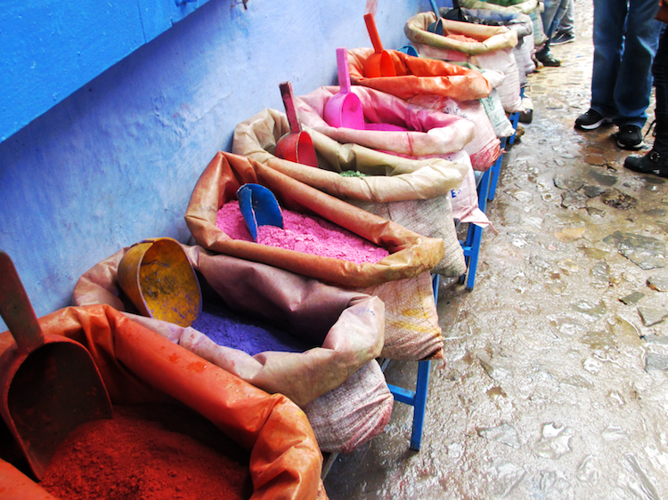 mercado colorido Marrocos