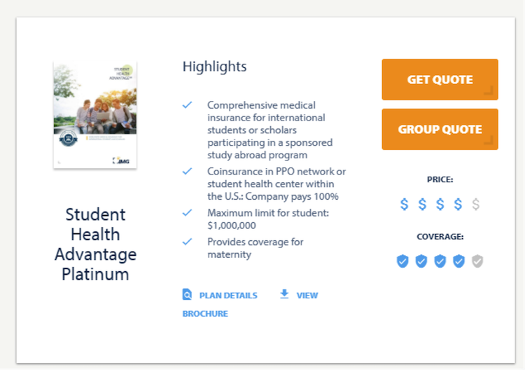 Seguro-saúde internacional para estudantes j1