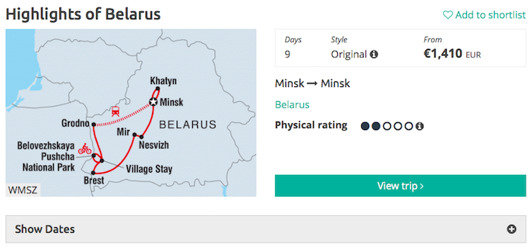Intrepid Belarus tour 2