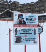 ski com Covid mascara