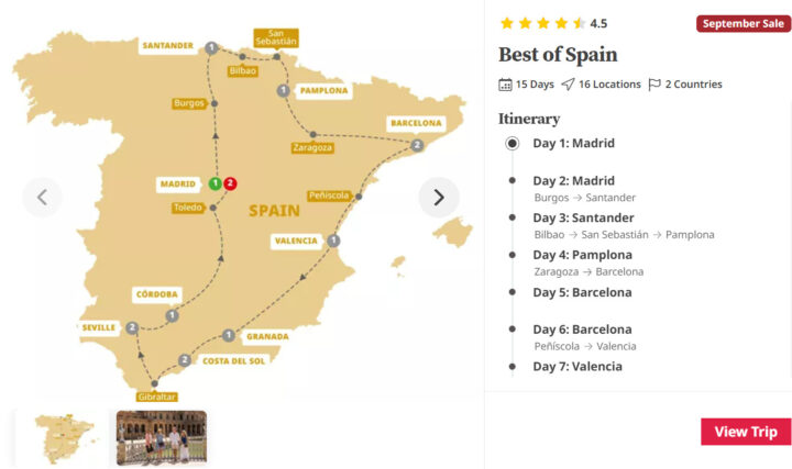 13 Melhores Excursões em Grupo p/ Explorar a Espanha (com Preços e Itinerários)