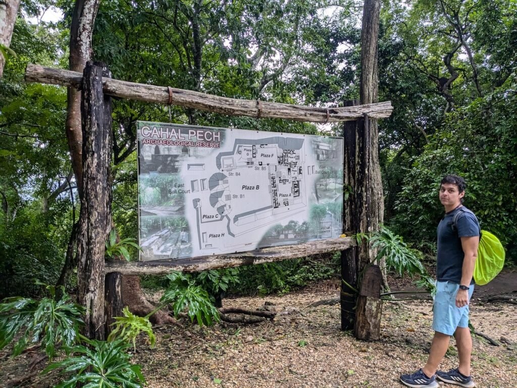 Cahal Pech Archaeological Reserve map