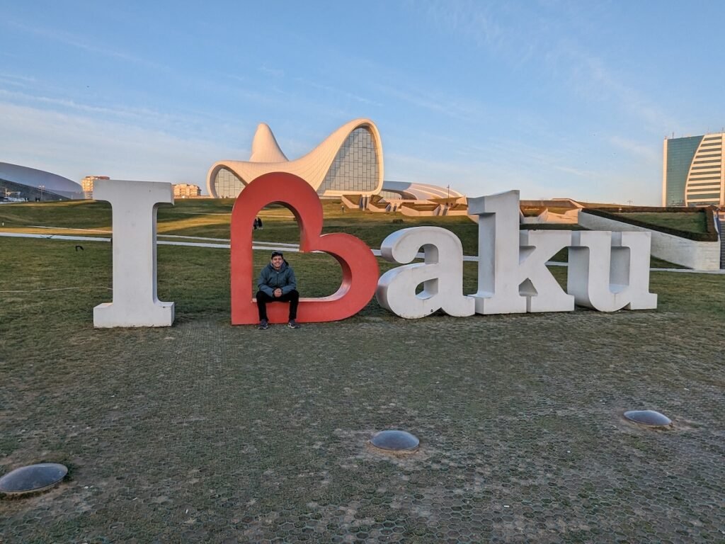Placa eu amo Baku