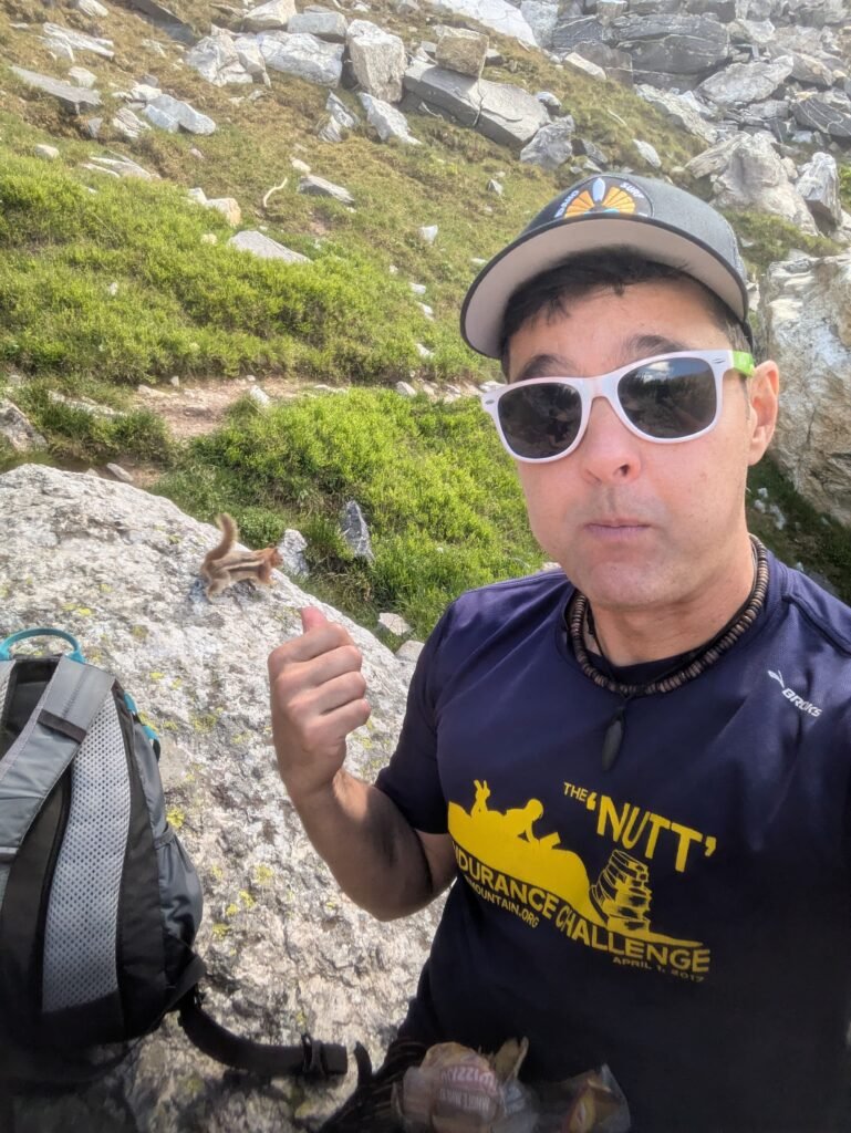 castor esquilo roubando comida no Wyoming